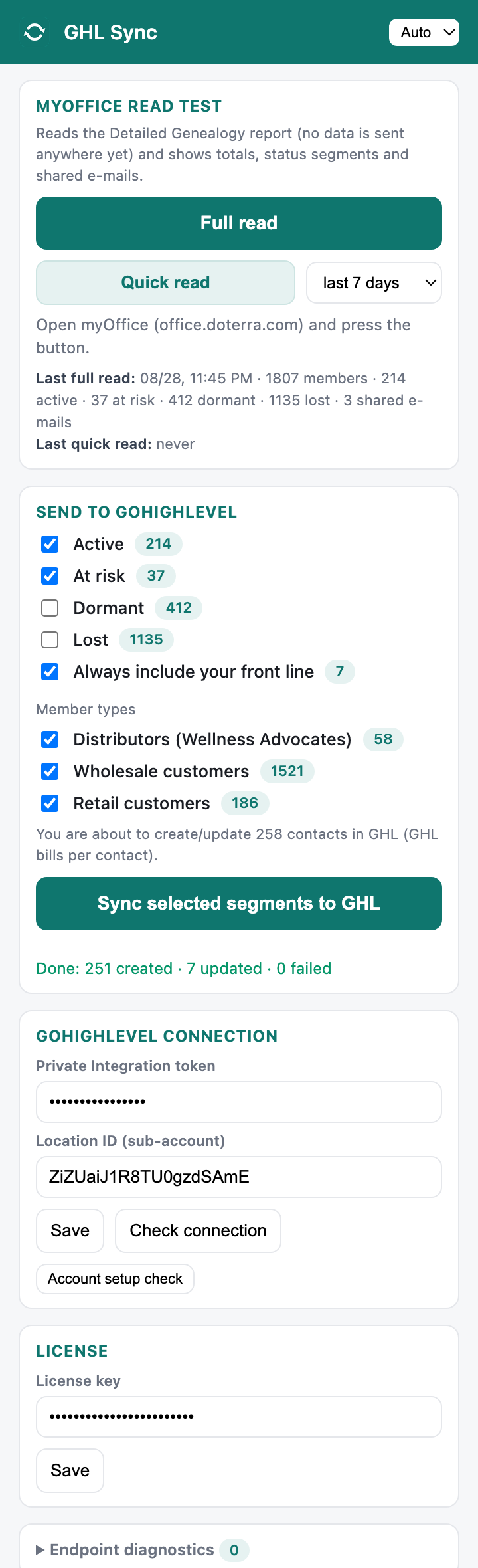 Sync done